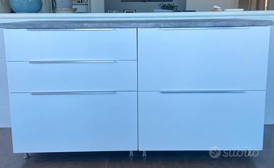 2 basi cucina Ikea 80 cm con cassettoni + portapos