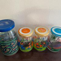 Vasetti vetro by kraft Maionese vintage Anni’80