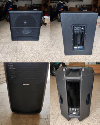 Impianto Audio professionale Proel (2 casse+1 sub)