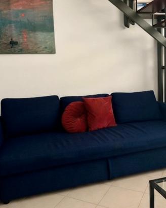 Ikea Friheten, Divano Letto 3 Posti Blu Navy.