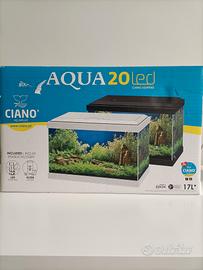 Acquario Ciano Aqua 20 led completo 