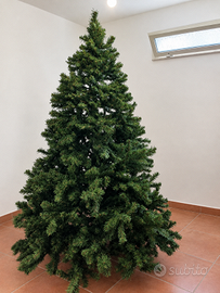 Albero di natale in pvc altezza 210 cm