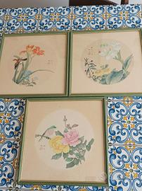 Quadri orientali in seta