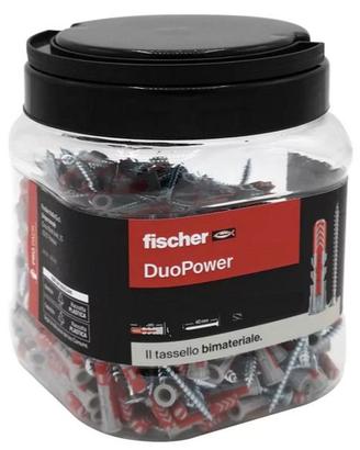 300 Tasselli Fischer Duo Power con viti/barattolo