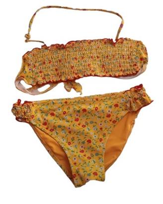 Bikini giallo floreale – Stile pin-up romantico 🌼