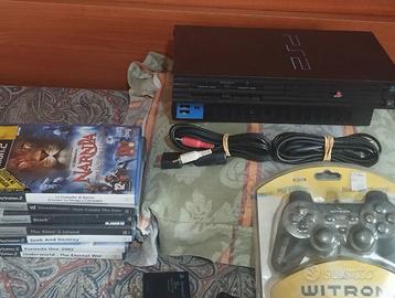 PS2 completa di joestick e cav + 1 gioco originale