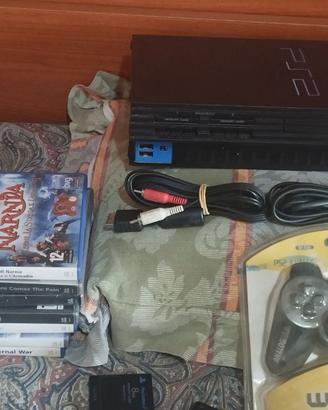 PS2 completa di joestick e cav + 1 gioco originale