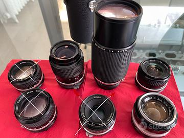 obiettivi NIKKOR per fotocamera NIKON analogica