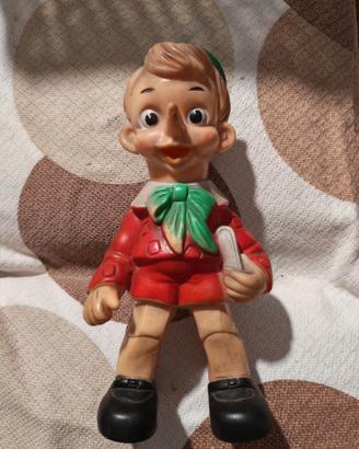 Pinocchio Vintage in Gomma con Fischietto