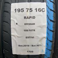 2 GOMME 195 75 16C RAPID A1709