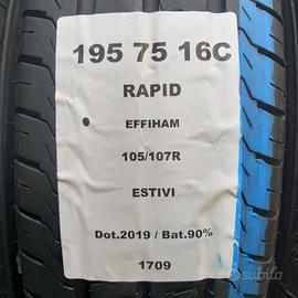 2 GOMME 195 75 16C RAPID A1709