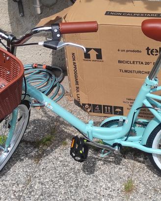 Bici pieghevole 20" nuova mai usata