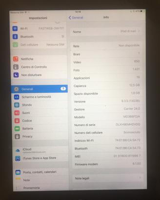 Ipad 3 terza generazione Wi-Fi e cellular lte