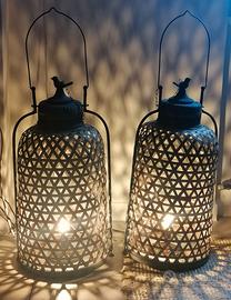 Coppia di lampade lanterne di grandi dimensioni