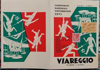 campionati nazionali universitari  Viareggio 1971