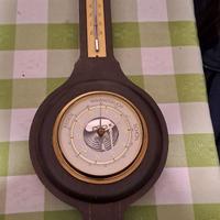 Barometro e termometro in legno massello Vintage