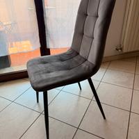 Set 4 sedie grigie