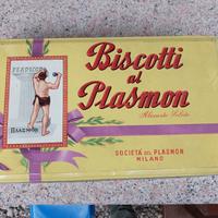 scatola latta biscotti plasmon anni 60 