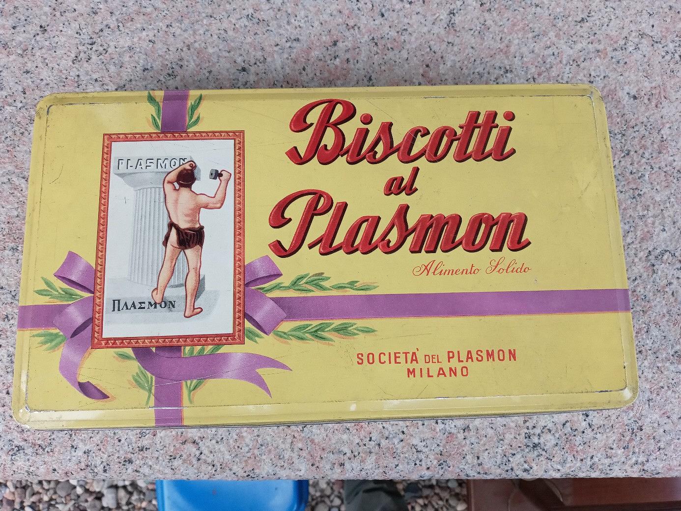 scatola in latta biscotti Plasmon anni 60 - Collezionismo In vendita a  Catania