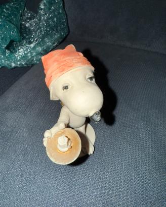 Snoopy raro vintage dipinto a mano