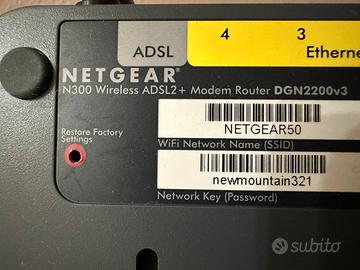 Modem router netgear n300 dgn2200v3