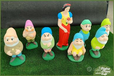 Biancaneve e 7 Nani  h. cm. 70 e h. cm. 40