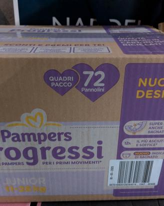 Pannolini pampers progressi 5 misura 72 