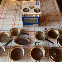 Forno giocattolo Latta Marchesini +pentole vintage