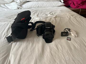 Lumix Fz82 con scheda memoria (64gb) e custodia