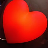 Lampada da parete a forma di cuore Ikea vintage