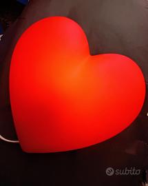 Lampada da parete a forma di cuore Ikea vintage