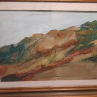 Quadro olio su tela Tanchi originale con cornice