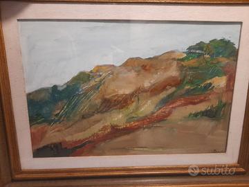 Quadro olio su tela Tanchi originale con cornice