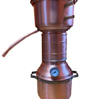 Alambicco in rame colonna da 3 litri distillatore