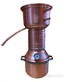 Alambicco in rame colonna da 3 litri distillatore