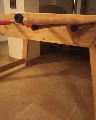 Biliardino in legno massello Città del Sole