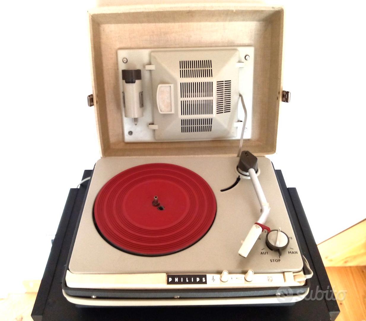 Vintage Philips AG2026 90G giradischi, giradischi valigia, giradischi  portatile, lettore vinile, lettore musicale retrò, giradischi retrò -   Italia