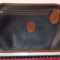 Pochette, Bustina Trussardi con finiture in cuoio,