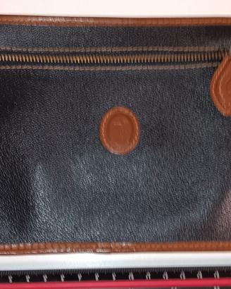 Pochette, Bustina Trussardi con finiture in cuoio,