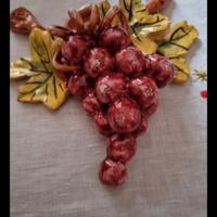 Grappolo d'uva in ceramica da appendere 
