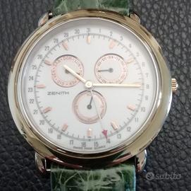 Zenith quarzo st cal. placc. oro 19.0290.39 NOS