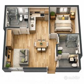 Grazioso trilocale a montaione