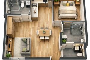 Grazioso trilocale a montaione