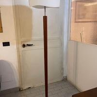 Lampada vintage Vela alogena in legno e vetro