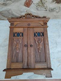 Antico armadietto pensile antico Art Nouveau 1900