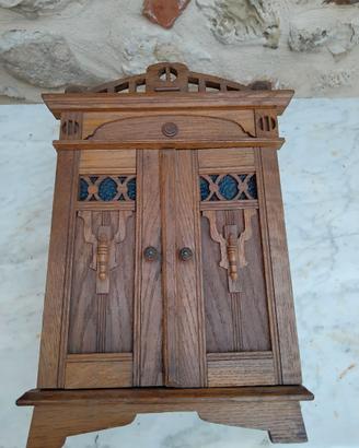 Antico armadietto pensile antico Art Nouveau 1900