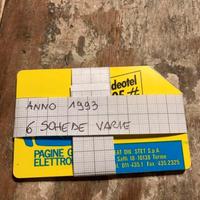 Schede telefoniche anno 1993