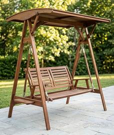Dondolo da Giardino in Legno Massello