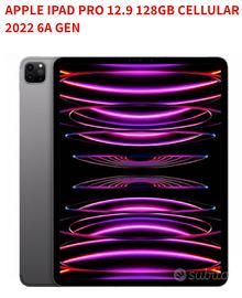 Apple iPad Pro 12.9 128gb cellular 2022 6a gen