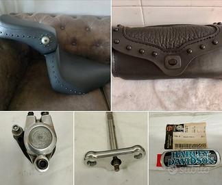 Sella borsa piastra pinza freno BAD BOY Harley